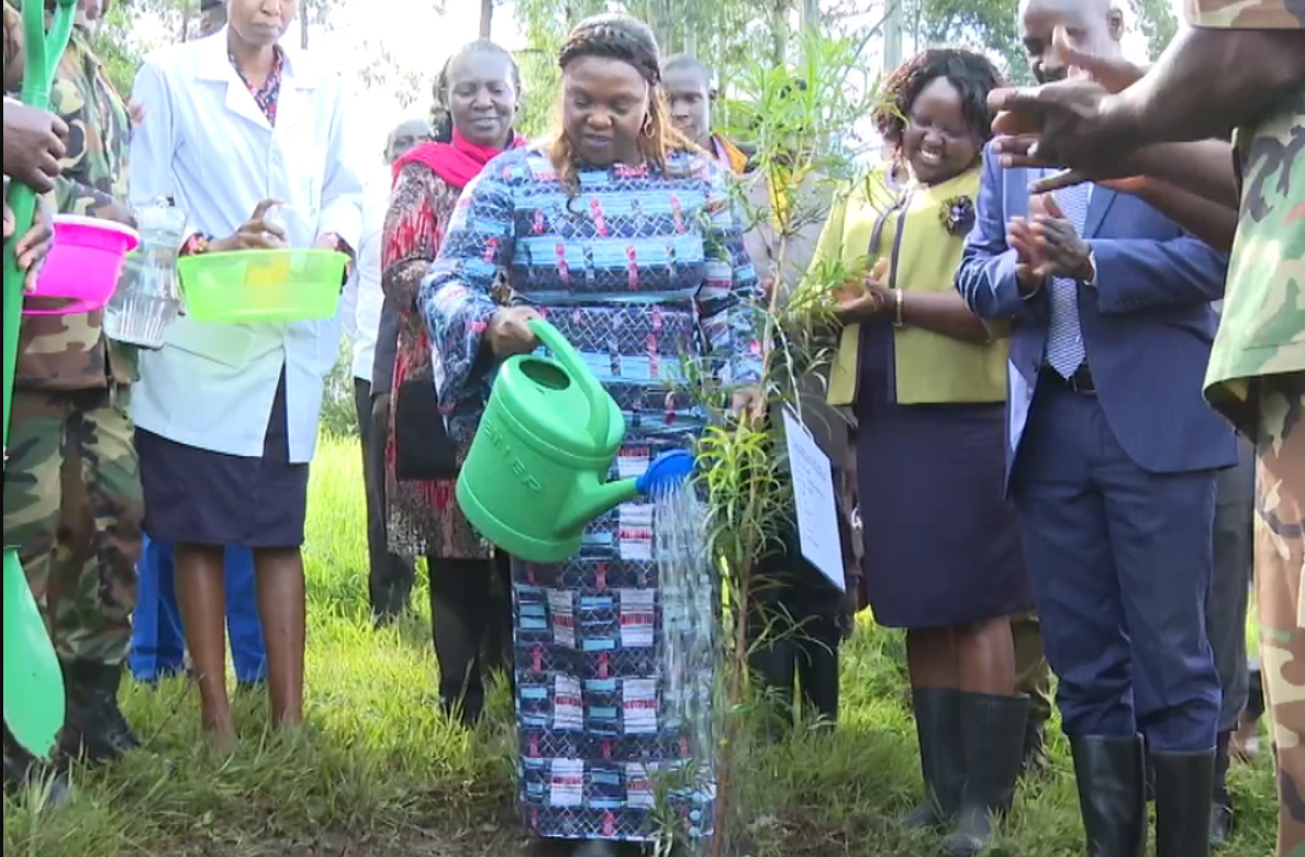 Pastor Dorcas Rigathi Takes Lead In Planting 10,000 Trees With Bomet University Students