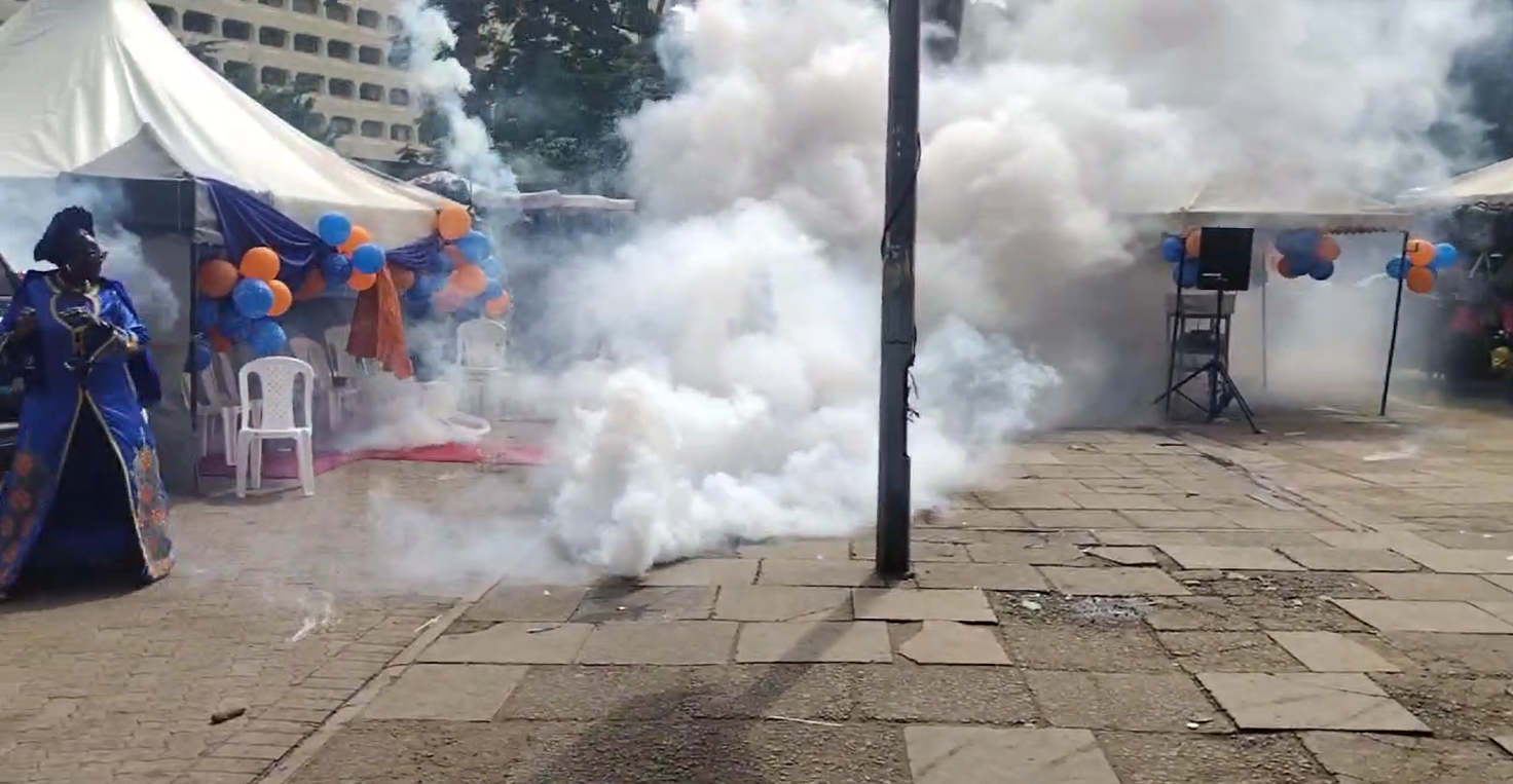 Anger As Police Teargas Group Celebrating Raila Odinga 79th Birthday In Nairobi