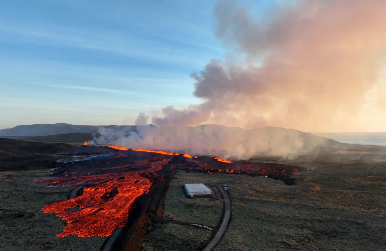 Icelandic Volcano Triggers Evacuation As Lava Engulfs Town