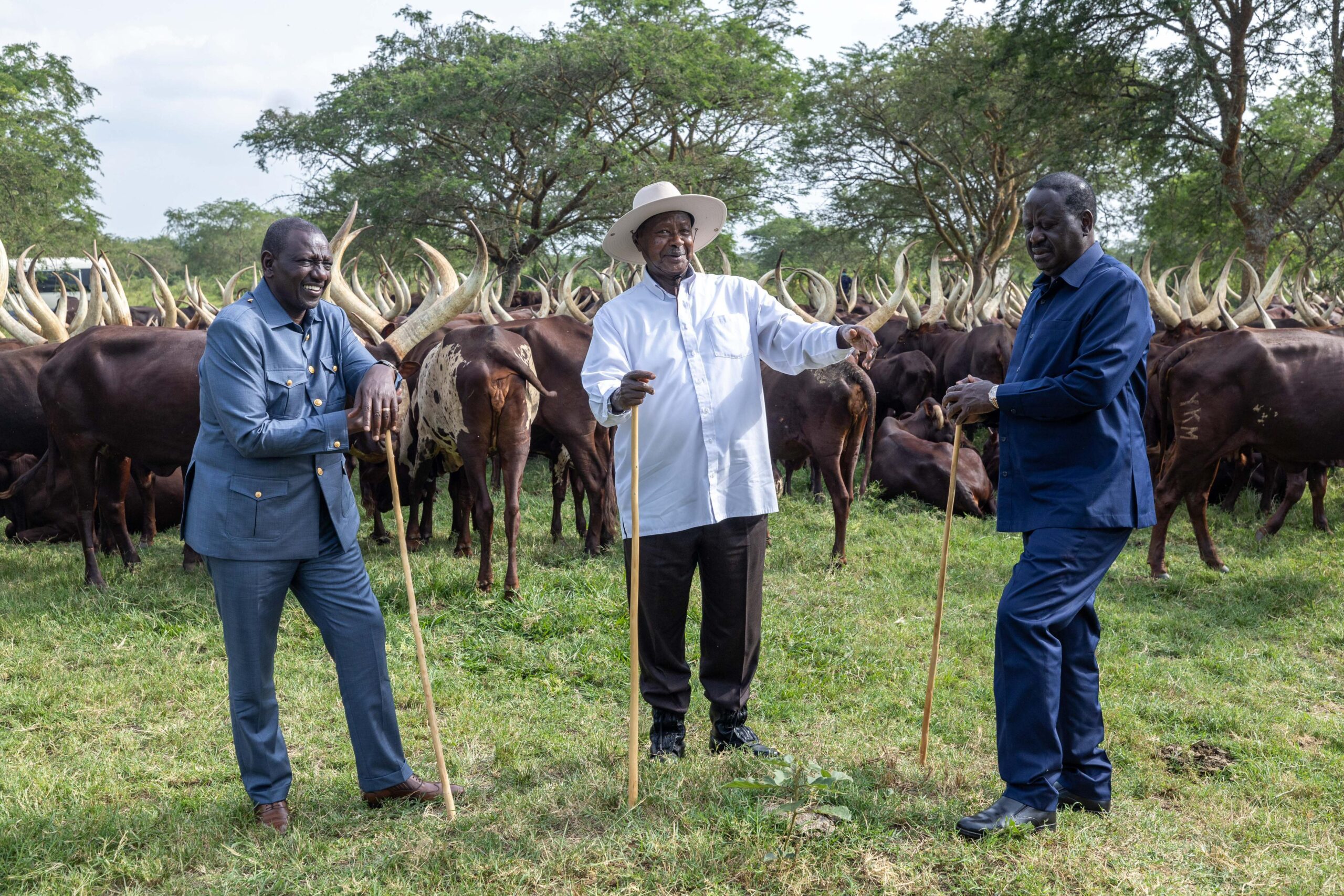 Ruto, Raila Meet At Museveni's Home In Uganda