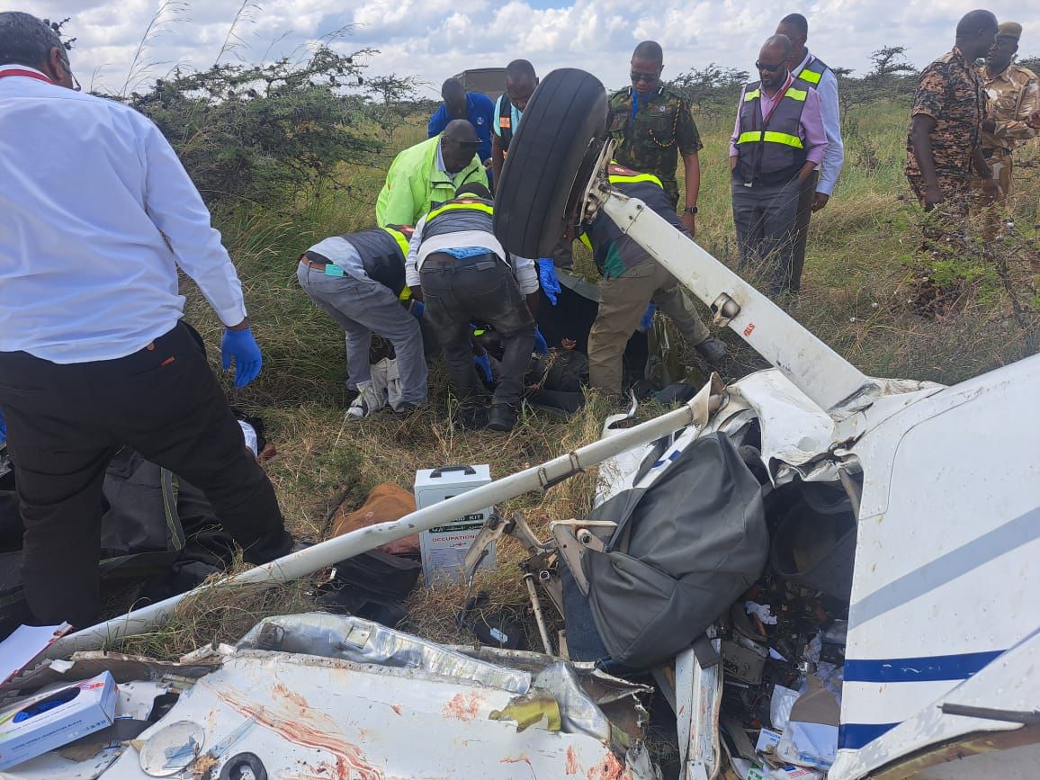 2 People Dead, 44 Escape Unhurt After Planes Crash In Mid Air In Nairobi