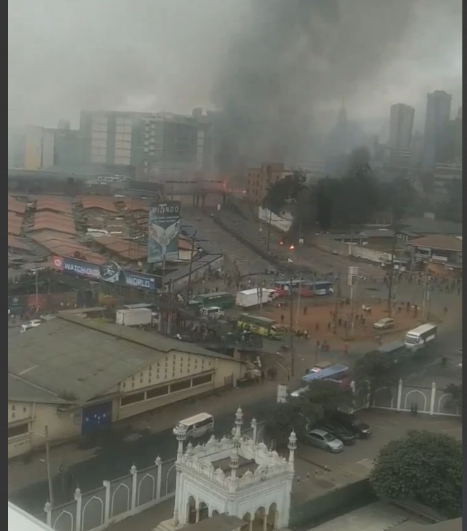 Traders Clash With Police To Resist Eviction From Wakulima Market, Nairobi