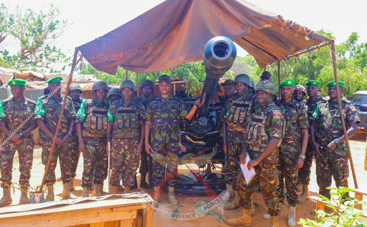 CDF Gen Kahariri Visits KDF Soldiers In ATMIS Sector Two And Wajir Air Base