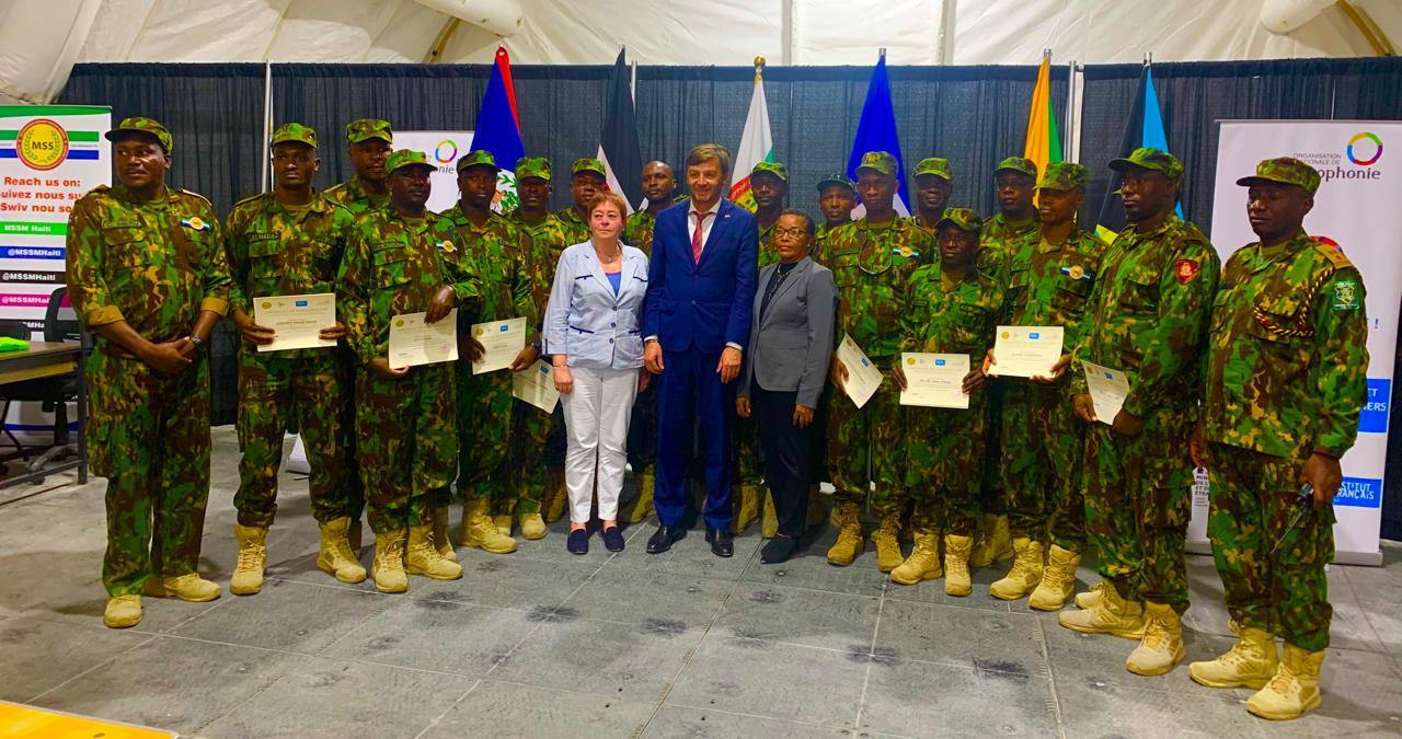 Kenya Police In Haiti Awarded With Certificates After Completing Training In French/Creole Language