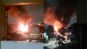 Night Blaze Destroys Market In Ngara, Nairobi