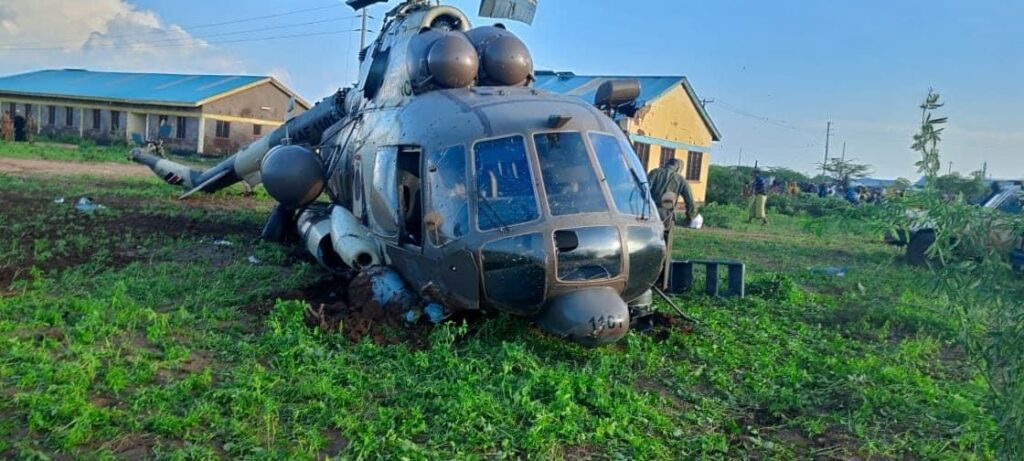 Many Injured As Military Chopper Crashes In Buna, Wajir While Taking Off