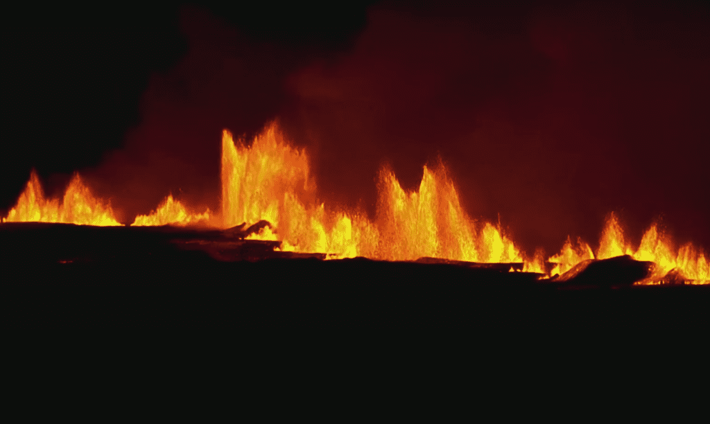 Volcanic Eruption Hits Reykjanes Peninsula In Iceland