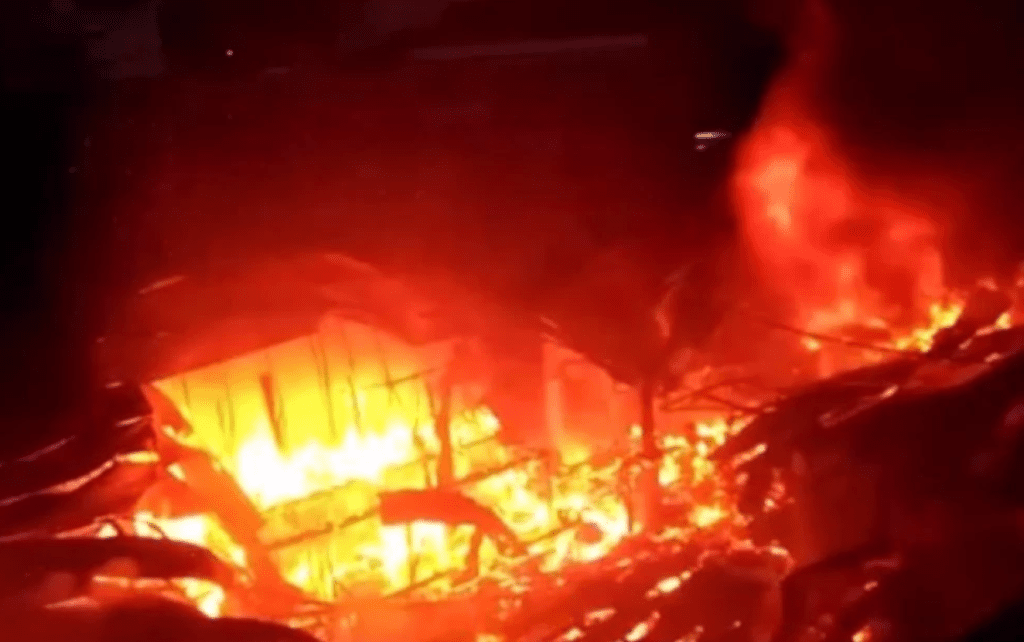 Suneka Traders Face Major Setback As Night Fire Consumes Stalls