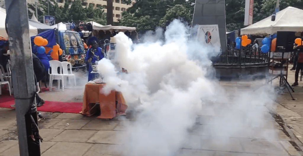 Anger As Police Teargas Group Celebrating Raila Odinga 79th Birthday In Nairobi