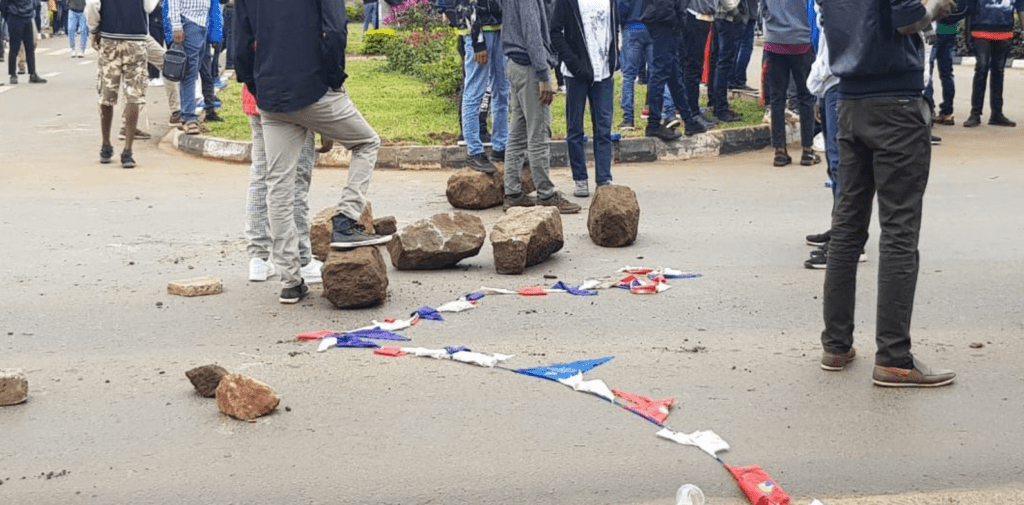 Students Protest After Hyena Attack Multimedia Colleague, Good Samaritan