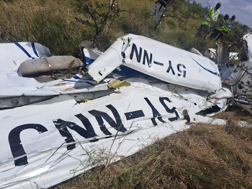 2 People Dead, 44 Escape Unhurt After Planes Crash In Mid Air In Nairobi