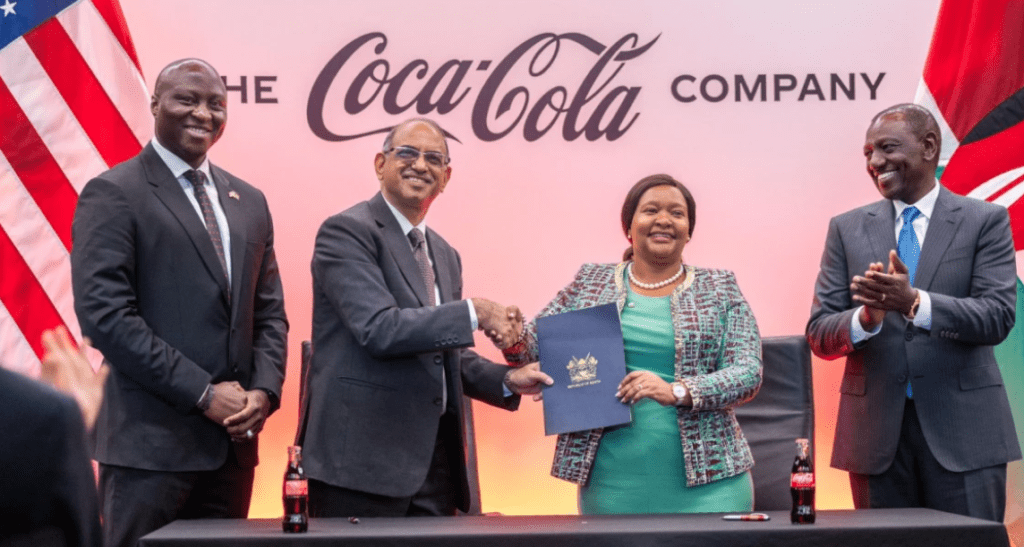 Kenya Secures Sh.22.8 Billion Investment Deal With Coca-Cola