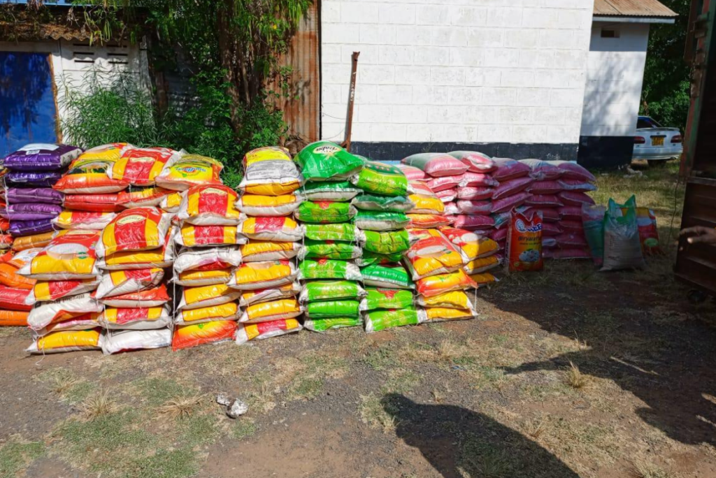 Policeman, Two Civilians Arrested As 418 Bags Of Stolen Rice Are Recovered In Kibwezi On Mombasa Highway