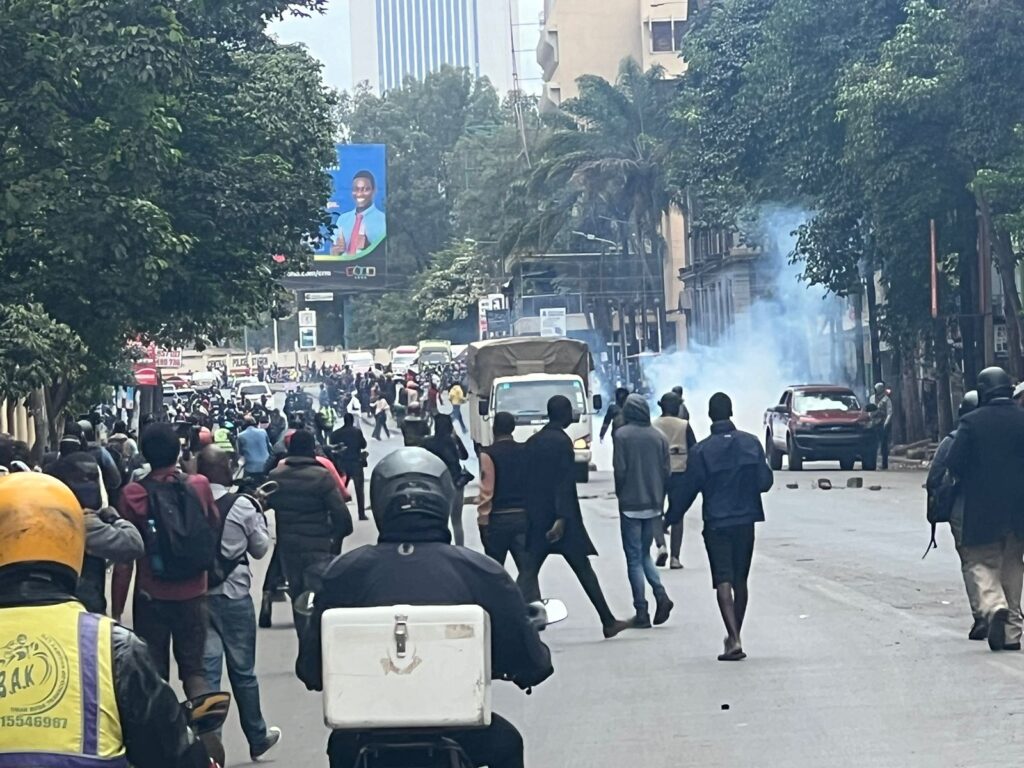 Police Disperse Groups As Anti Finance Bill Protests Continue In Nairobi, Major Towns