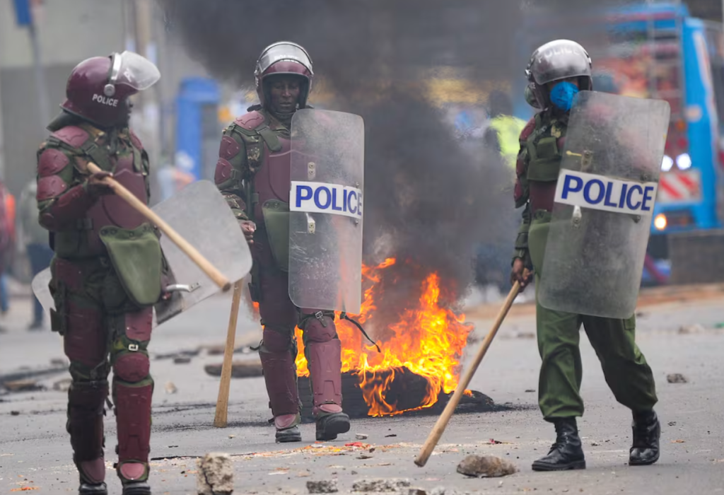 Probe As 2 Cops Are Shot And Wounded In Anti-Government Protests In Githurai 44