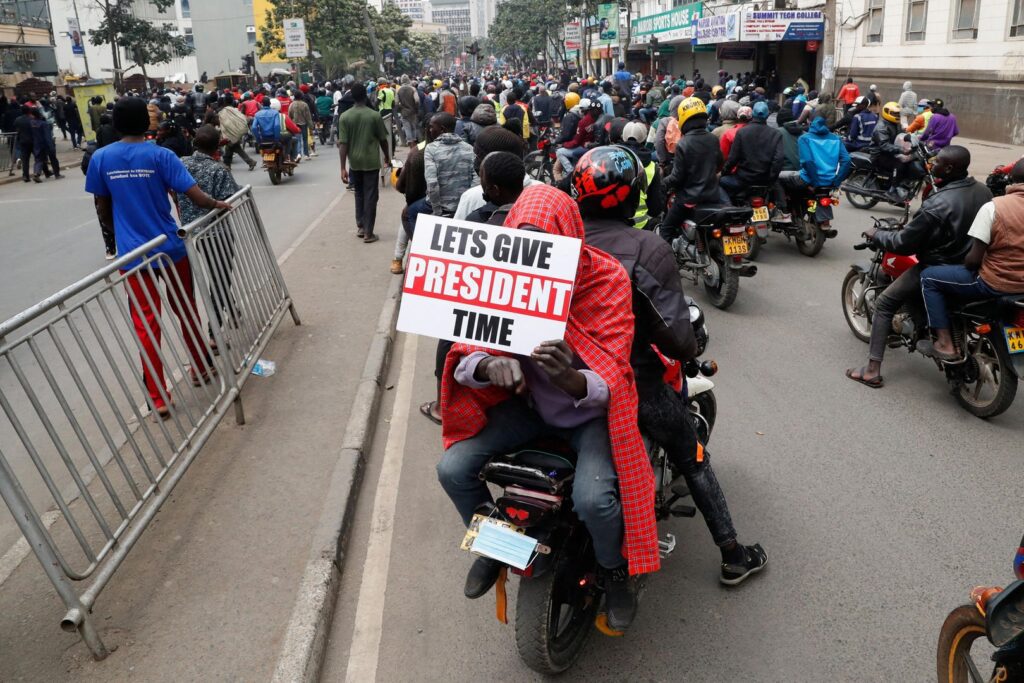 Pro-Government Motorbike Youths Clash with Gen Z Protesters In Nairobi CBD