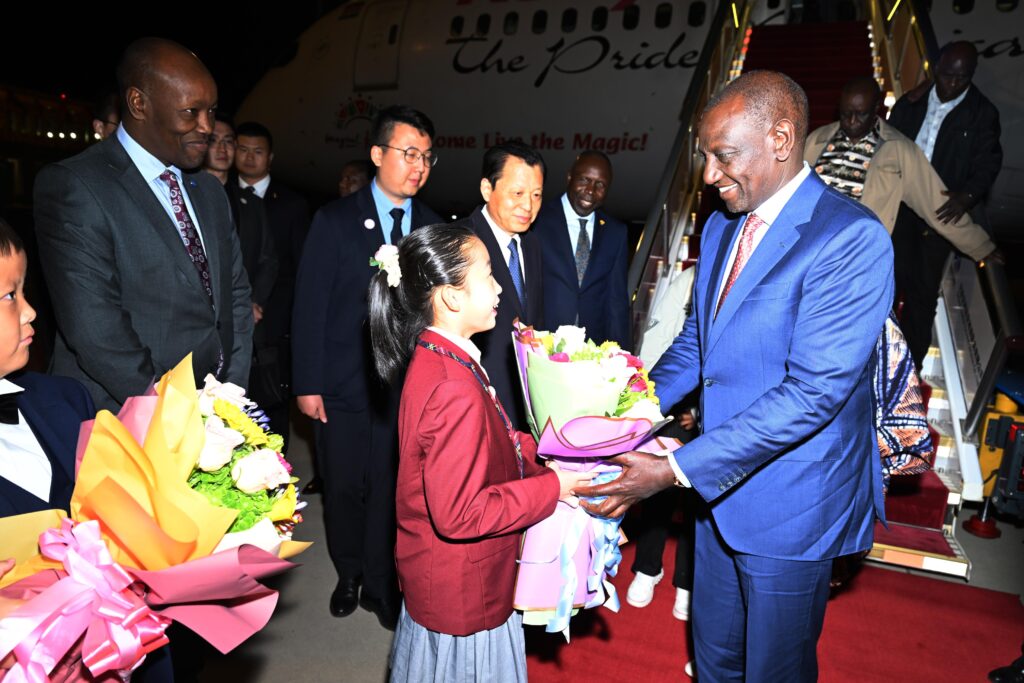President William Ruto Has Arrived In China For A Four-Day State Visit At The Invitation Of His Excellency President Xi Jinping
