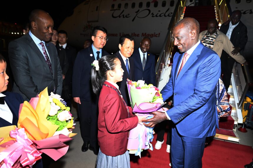 President William Ruto Has Arrived In China For A Four-Day State Visit At The Invitation Of His Excellency President Xi Jinping