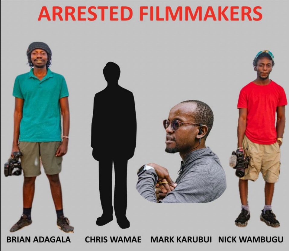 Four Filmmakers Linked To 'Blood Parliament' Expose Arrested In Nairobi