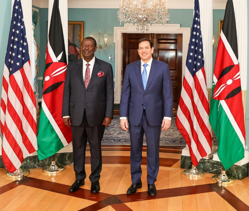 Mudavadi Meets Rubio, Talk On Regional Peace