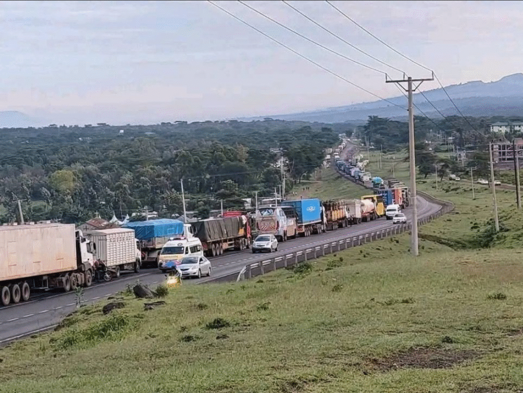 Motorists Stranded In 12-Hour Traffic Nightmare On Nairobi-Nakuru Highway