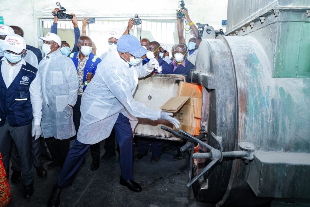 Kenya Destroys 5.5 Tonnes Of Shisha, e-cigarettes In Campaign