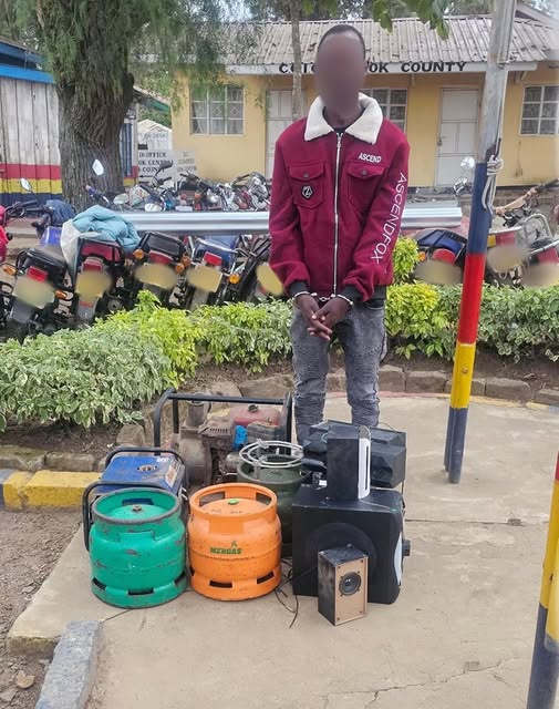 Notorious Burglary Suspect Arrested In Narok, Stolen Items Recovered