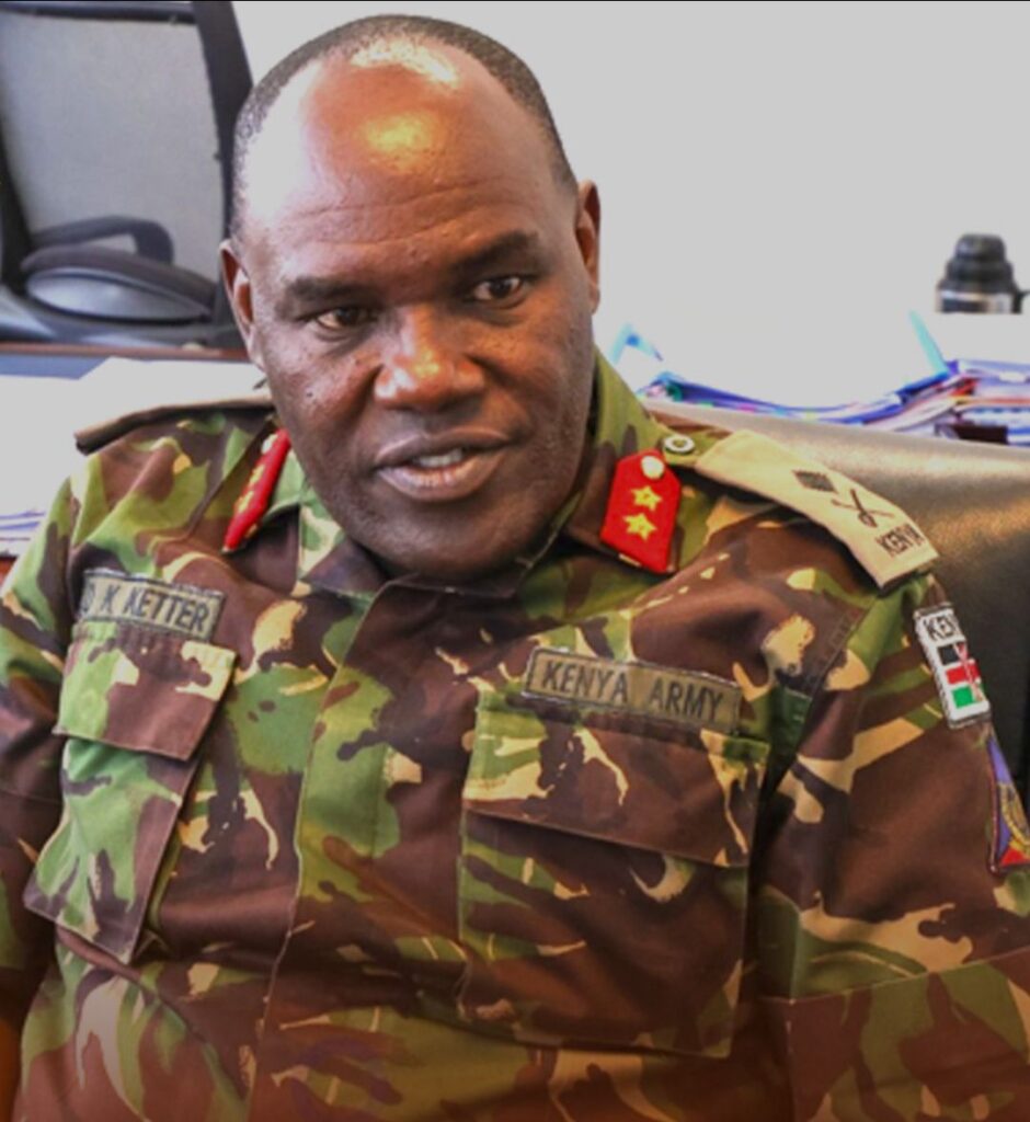 Lieutenant General David Kipkemboi Ketter, Commander Kenya Army
