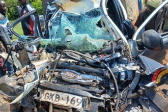 Tragedy As 2 Cops Are Killed In A Collision Between A Police Vehicle And A Fuel Tanker On Webuye-Bungoma Road