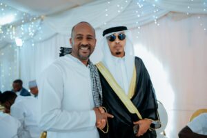 South C MCA Abbas Khalif attends Brown Cop Security CEO Brown Mustafa’s wedding in Nairobi