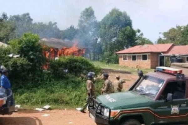 Group Burns Mawego Police Station, Homabay Over Ojwang Death