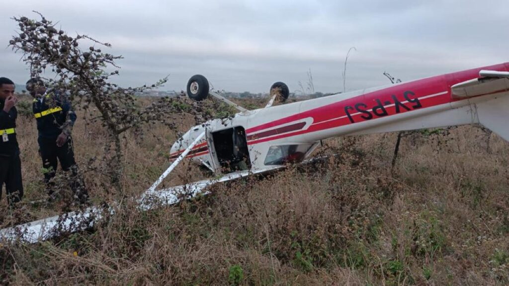 Pilot And Student Injured In Light Aircraft Crash-Landing In Ewaso Kedong, Kajiado County