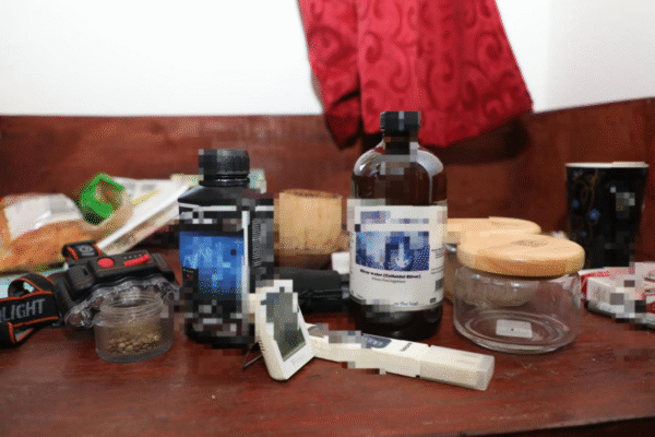 Police Uncover Clandestine Drug Lab Arrest Two In Diani, Kwale County