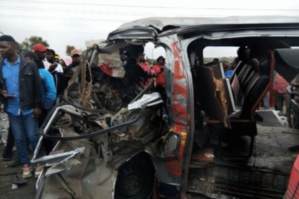 At Least 7 People Killed In Accident Involving Matatu And Lorry Along Namanga-Nairobi Road