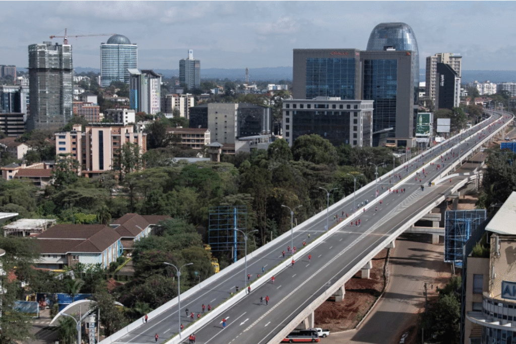 PWC, An aerial view of Nairobi. (Photo by AFP)