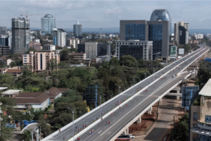 PWC, An aerial view of Nairobi. (Photo by AFP)