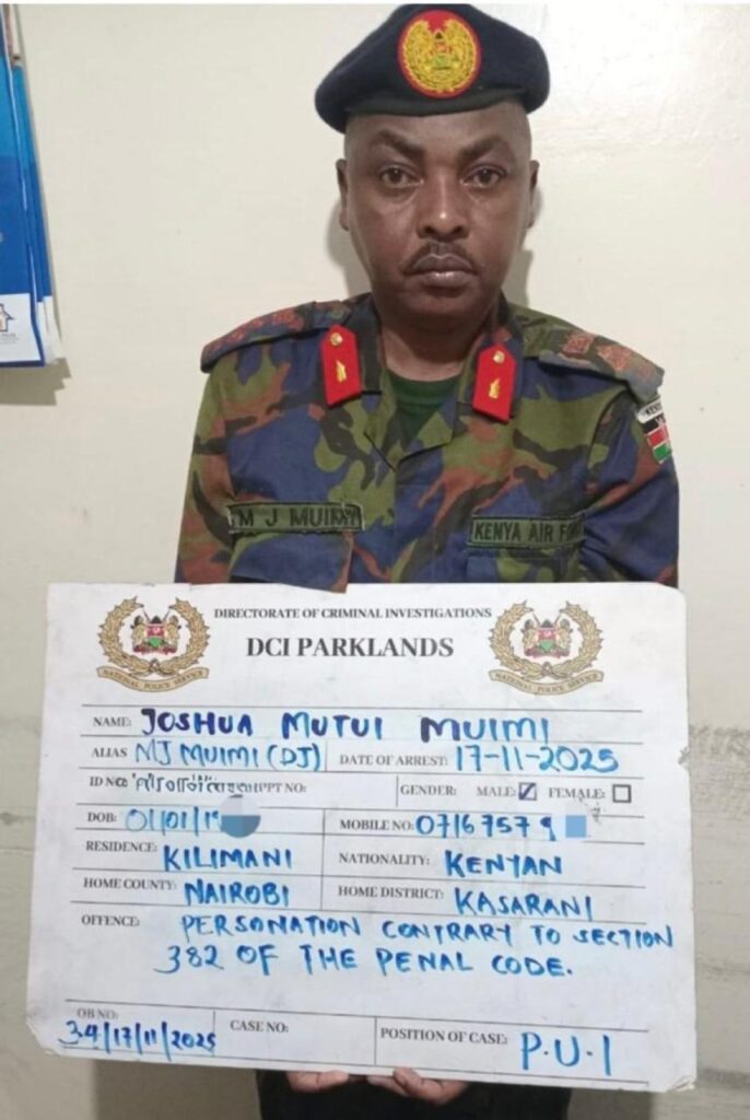 KDF Impostor Arrested In Drama In Kilimani
