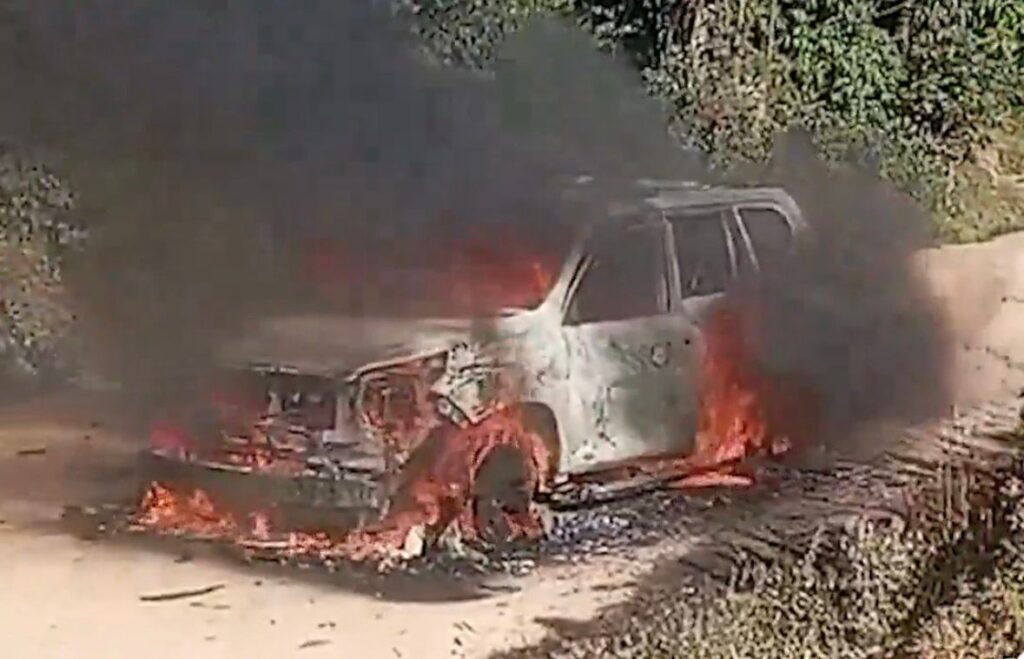 Chaos As Panyako’s Car Is Set On Fire In Malava Mini Polls