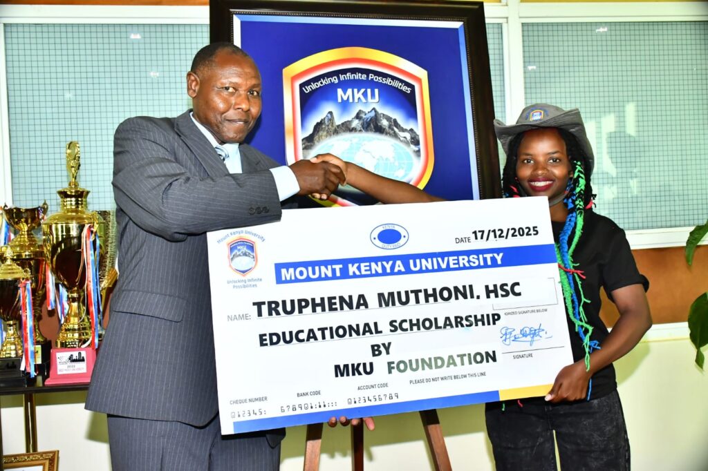 MKU grants full scholarship to Guinness World record–holding environmentalist Truphena Muthoni