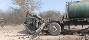 Three GSU Officers Injured In IED Blast On Their Water Bowser In Fafi, Garissa County