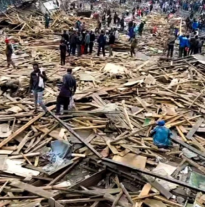 Anger As Section Of Gikomba Market Is Demolished For Construction