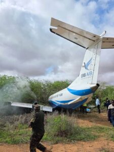 Drama as Aircraft Skids Off Runway and Ends Up in Bushes in Mandera