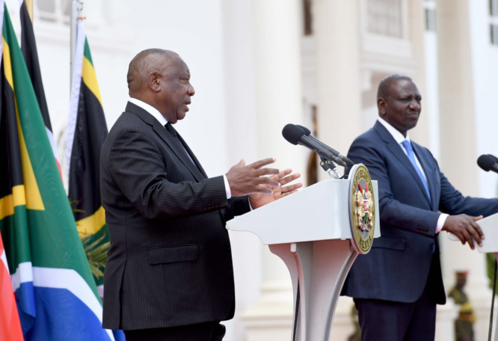 Ramaphosa To Host Ruto For State Visit Aimed At Boosting Trade And Investment