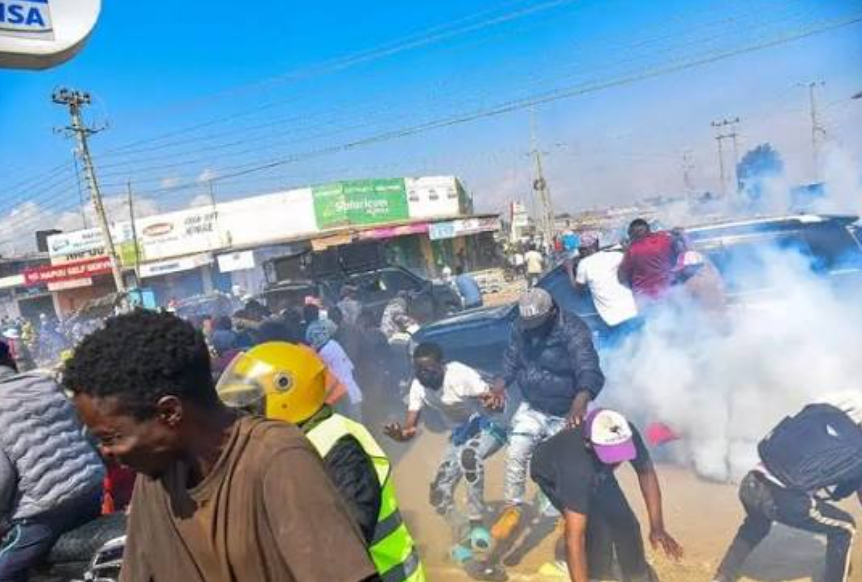 Police Disperse Chaotic Confrontation Outside Nyandarua Hotel Hosting Leaders Amid Campaigns In Ol’Kalou