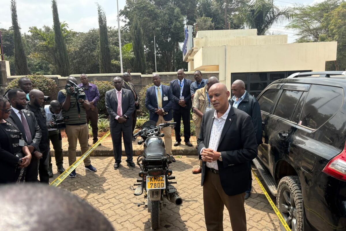 Recovered motorcycle used in the murder