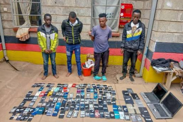 Four Suspects Arrested As Police Recover 132 Mobile Phones In Kayole Crackdown