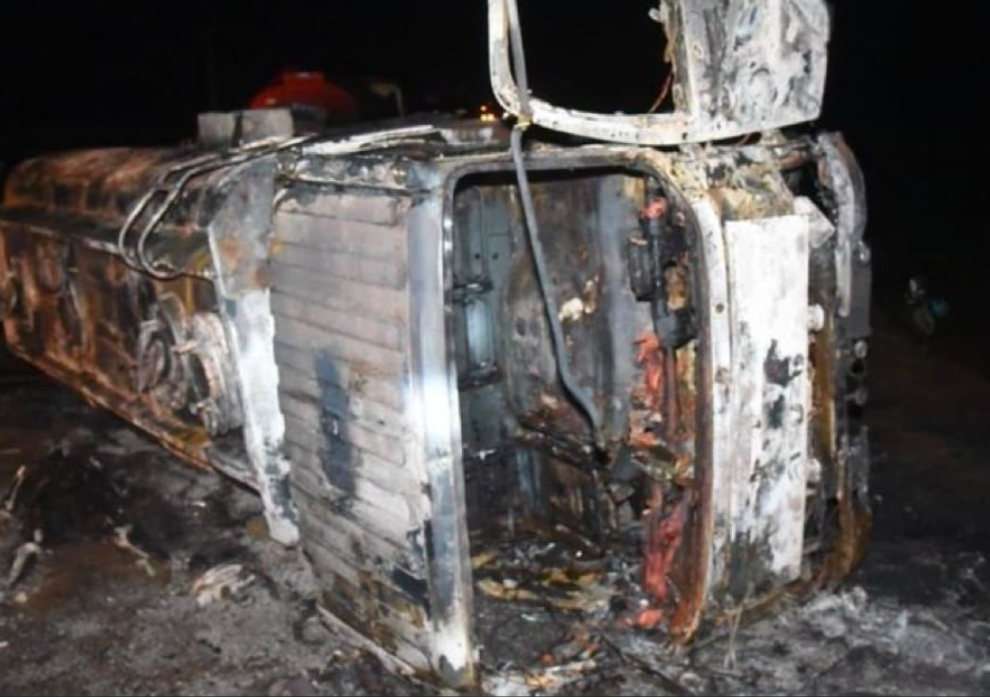 At Least Two Killed, 10 Evacuated After Petrol Tanker Fire Along Eldoret-Bungoma Highway