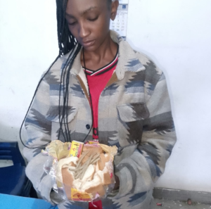 Woman Arrested While Delivering Bhang Concealed In Bread To Suspect In Custody At Buruburu, Nairobi
