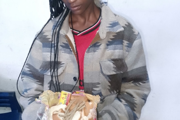 Woman Arrested While Delivering Bhang Concealed In Bread To Suspect In Custody At Buruburu, Nairobi