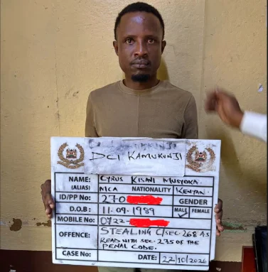 Kitui MCA Arrested Over Alleged Series Of Phone Thefts In Nairobi CBD